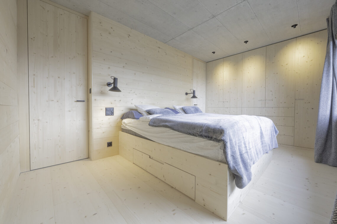 210518 Eskiss Page Alain architecte chambre 0059 1140x759 - Les chambres du Yeti Palace